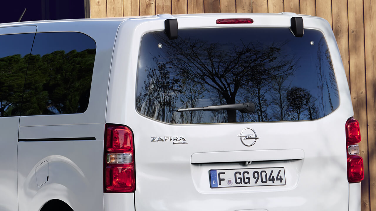 Opel Zafira Electric - Přístup - Otevíratelné zadní okno Opel Zafira Electric