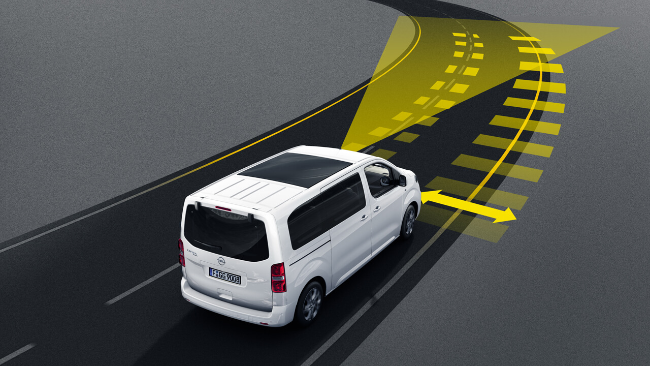 Opel Zafira Electric - Bezpečnost - Sada systémů pro řidiče Opel Zafira Electric